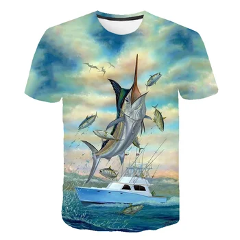 

Fish Children's T-Shirt Children for Boys Boy Girls Kids Anmial Shirts Child Baby 100%polyester Cartoon Tee Tops Clothing Short