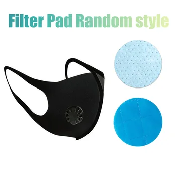 

Mouth Mask Fashion Adult Unisex Outdoor Filter Pad Dustproof Anti Haze Single Breathing Valve Sun Protection Black Air Pollution