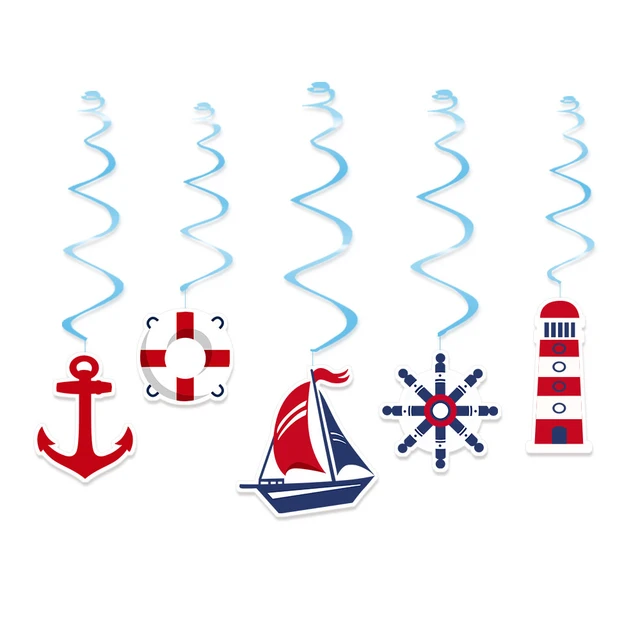 Sailboat Nautical theme Party Favor Popcorn Box Candy Box Gift Box holiday theme  Birthday Party Supplies Decoration Party Suppli - AliExpress