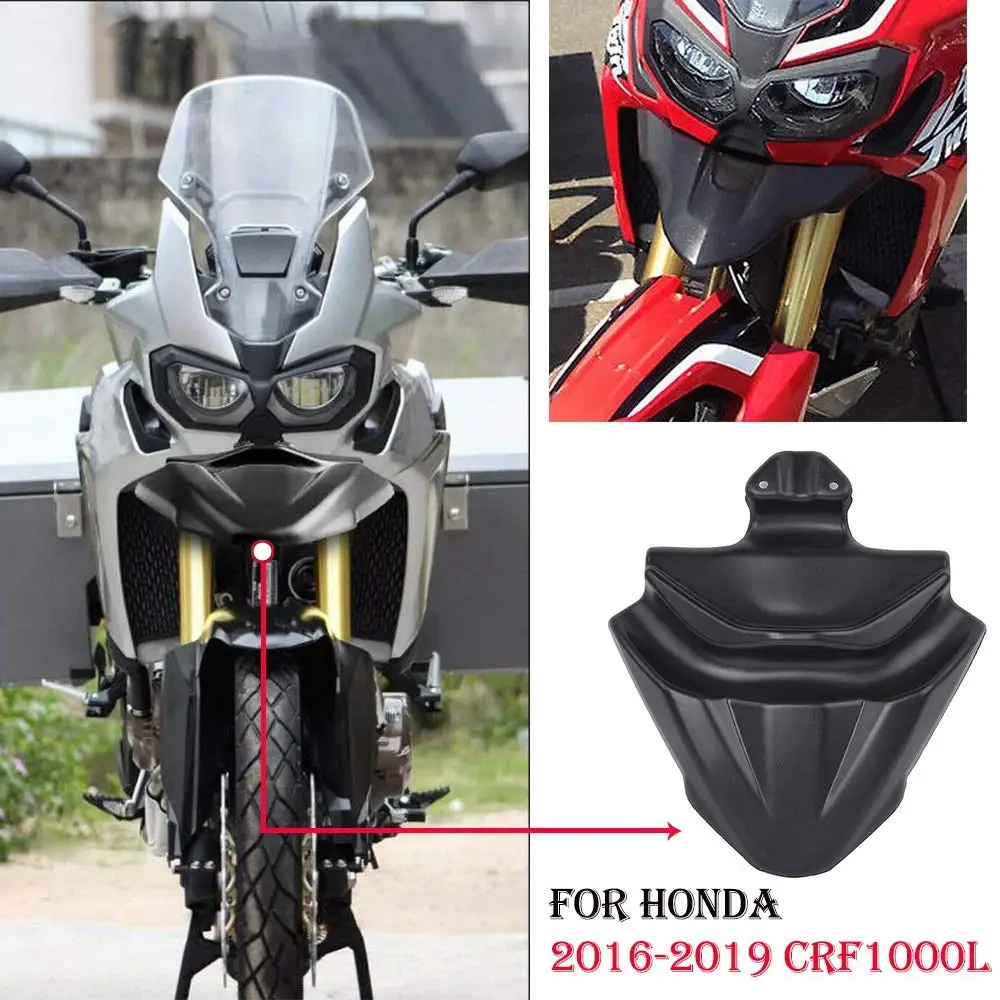 

Motorcycle Front Nose Fairing Beak Extender Cowl Protector Fender Cover 1000L for Honda CRF1000L CRF 1000L Africa Twin 2016-2019