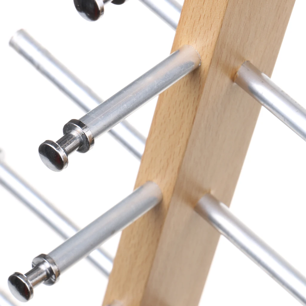 6-Layer Sunglasses Eyeglasses Display Wooden Frame Rack Stand Holder Organizer silver color Displaying sunglass eyeglass and glasses