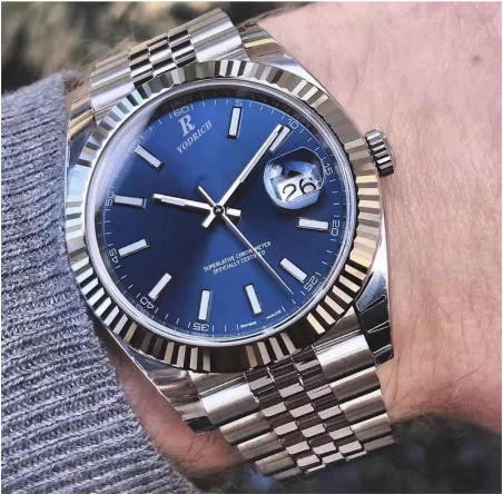 VODRICHLuxury Брендовые мужские s ЧАСЫ 41 мм SS часы мужские 2813 механические Автоматические datejust Топ Дизайн мужские s aaa часы спортивные наручные