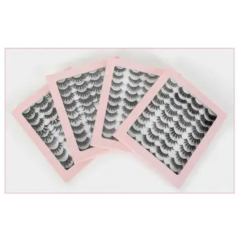 

20 Pair 3D Mink False Eyelashes Wispy Cross Long Thick Soft Natural Fake Eye Lashes Set Mink Makeup Volume Lashes
