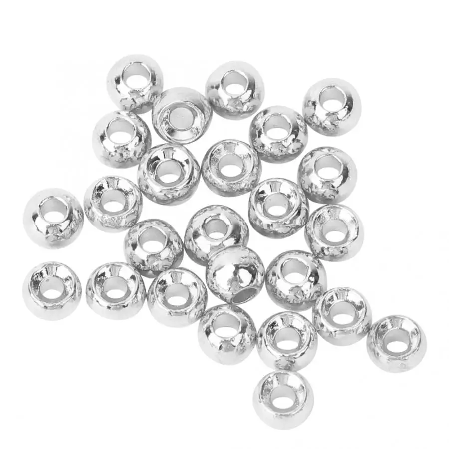 

25pcs Tying Fishing Beans Slotted Fly Tying Round Tungsten Beads 2.0/2.4/2.8/3.3/3.8/4.6mm Fishing Tackle Accessories