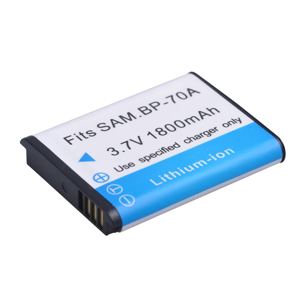 Аккумулятор для SAMSUNG AQ100 DV150F ES65 ES67 ES70 ES71 ES73 ES74 ES75 ES80 MV800 ES90. новый аккумулятор BP70A
