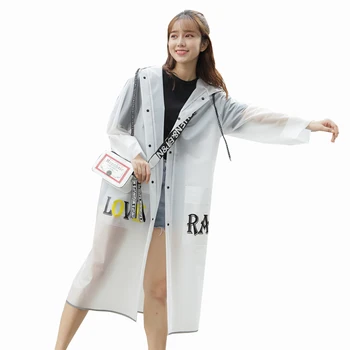 

Transparent Raincoat Female Jacket Male Bicycle Long Raincoat Children Poncho Abrigo Mujer Rain Gear 6RC112