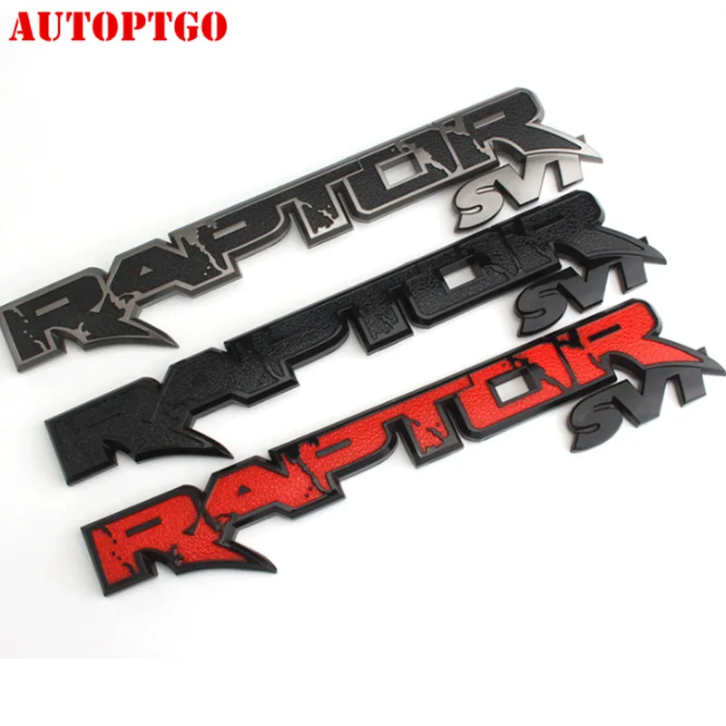 Автомобильный стиль 3D письмо RAPTOR SVT логотип наклейка табличка с эмблемой Фирменная пластинка Наклейка для Ford Raptor F150 Focus Mustang Escape