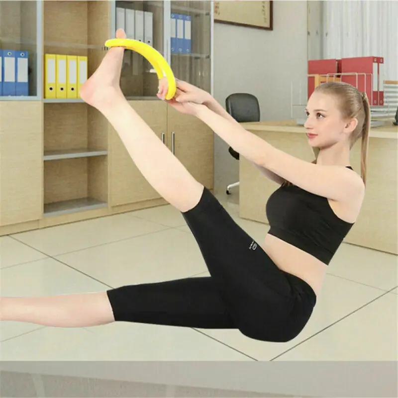 Details about   Yoga Circle Stretch Resistance Ring Pilates Bodybuilding Fitness Workout SA 