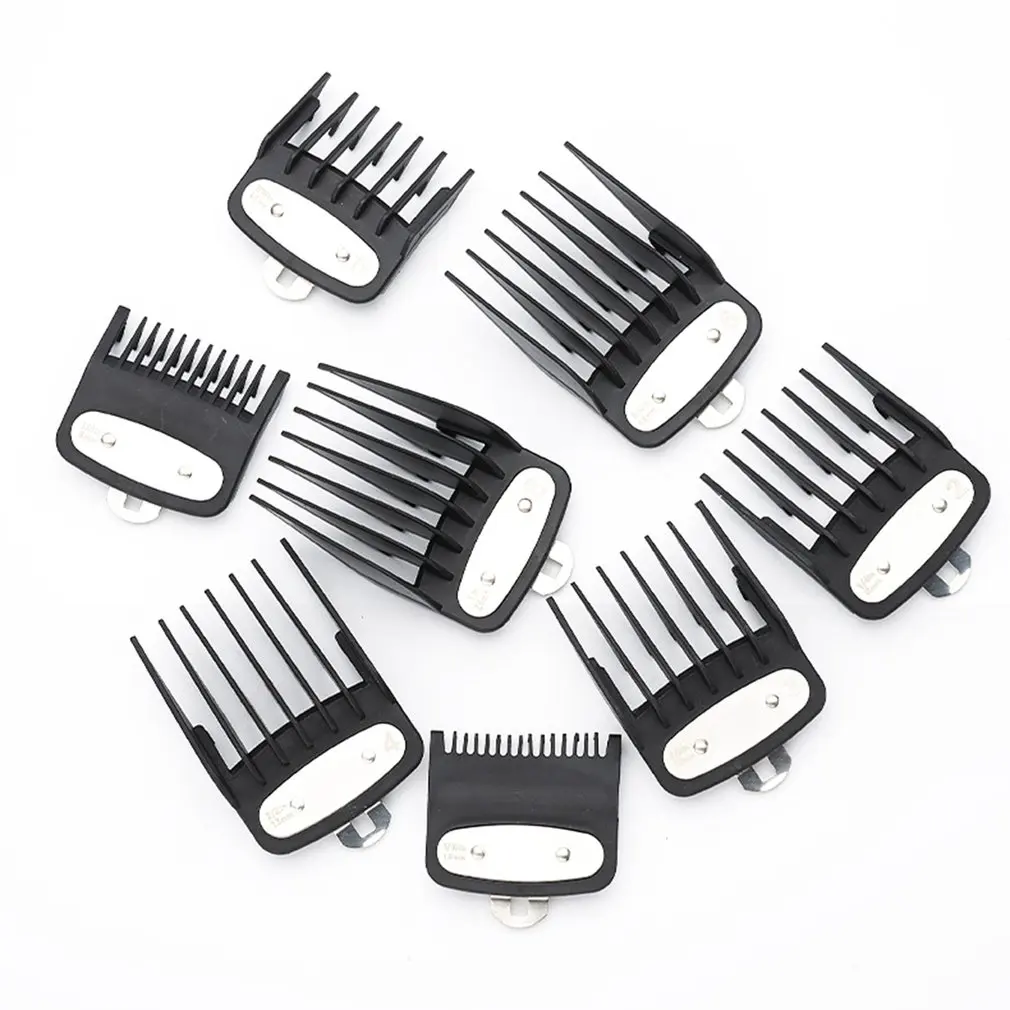 

Universal Hair Clipper Limit Comb Haircut Caliper Set Universal Limit Comb Hairdressing Hair Styling Tool 8pcs a set