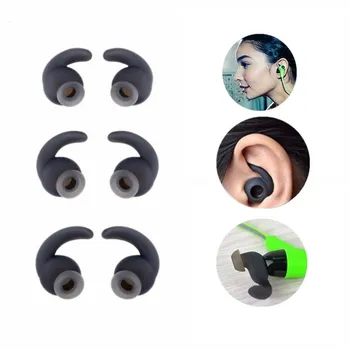 

3 Pairs Silicone Ear Tips Earbud Replacement Anti-Slip Ear hooks for JBL Reflect BT for JBL T280BT Bluetooth Sports Headphone