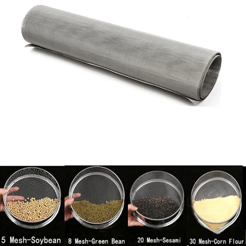 15.7x78.7 Inch 304 Stainless Steel Woven Wire Mesh 200 Micron Metal Mesh Screen Woven Fine Wire Mesh For Filter Mesh Filtration Cloth And Diy Project