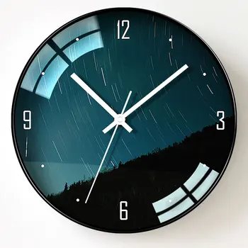 

Nordic Silent Wall Clock Modern Design Kitchen Creative Wall Clock Living Room Galaxy Simple Orologio Da Parete Home Decoration