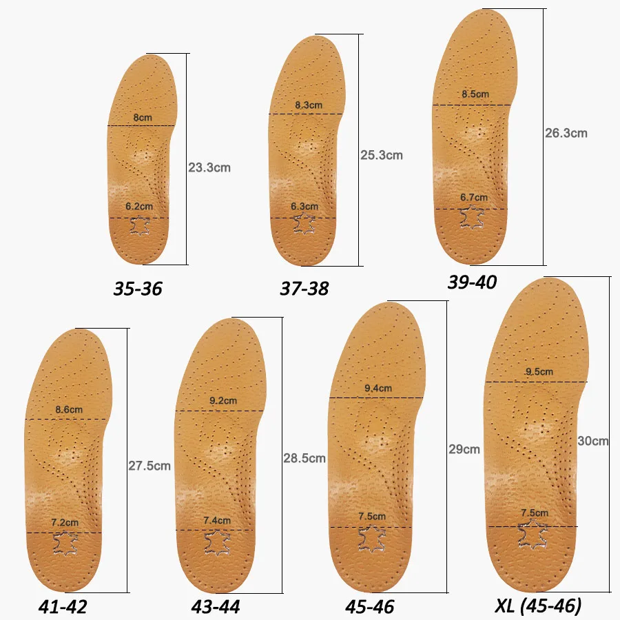 VAIPCOW Orthopedic Insole Flat Feet Arch Support PU Leather Latex Orthotic Insoles Feet men women Shoes Sole orthopedic insoles