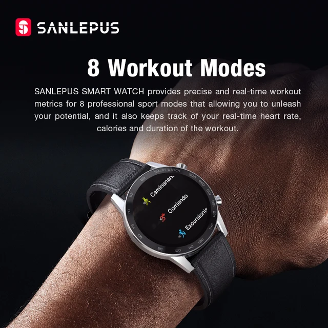2021 SANLEPUS Bluetooth Calls Smart Watch For Men IP68 Waterproof Smartwatch Health Monitor For Android Apple Xiaomi Huawei OPPO 5
