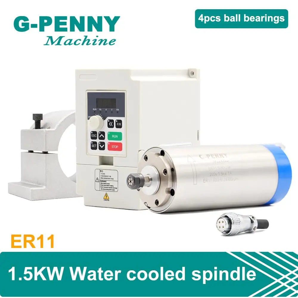 G penny CNC шпиндель с водяным охлаждением 200 кВт ER11 для деревообработки 80x мм и