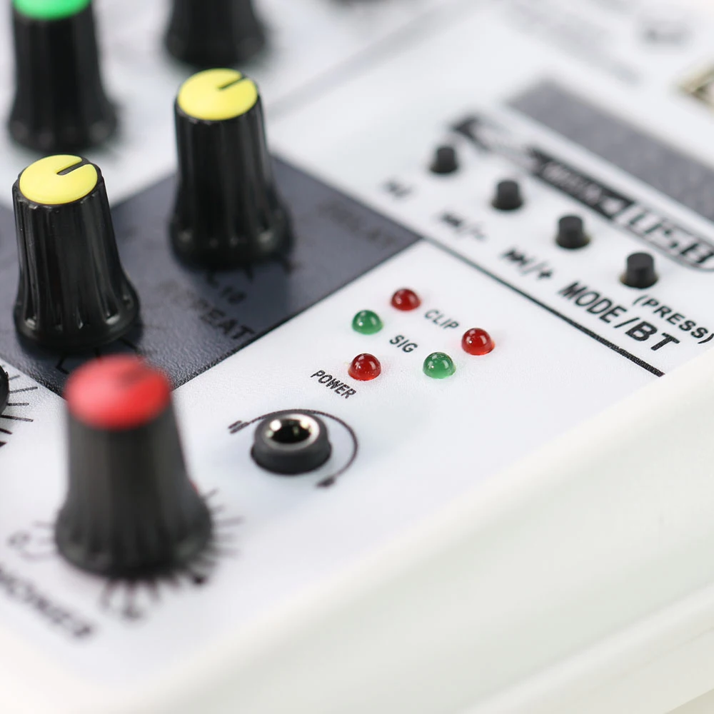 TU04 BT звуковой микшерный пульт записи Phantom power Monitor AUX Paths Plus Effects 4 канала аудио микшер с USB EU PLUG/US PLUG