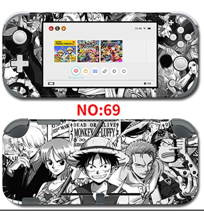 69Skins Защитная крышка наклейка виниловая кожа Наклейка для nintendo switch lite консоль Xenoblade 2/one piece стикер - Цвет: 69Skins