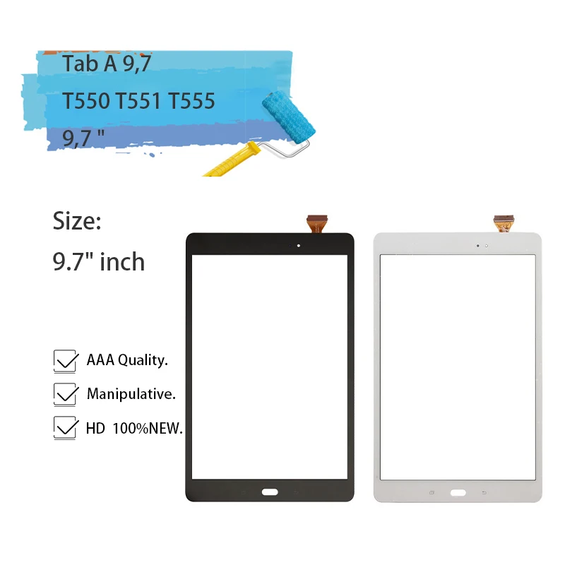 Высокое качество 9," для samsung Galaxy Tab A 9,7 SM-T550 SM-T551 SM-T555 T550 T551 T555 сенсорный экран планшета Стекло Панель