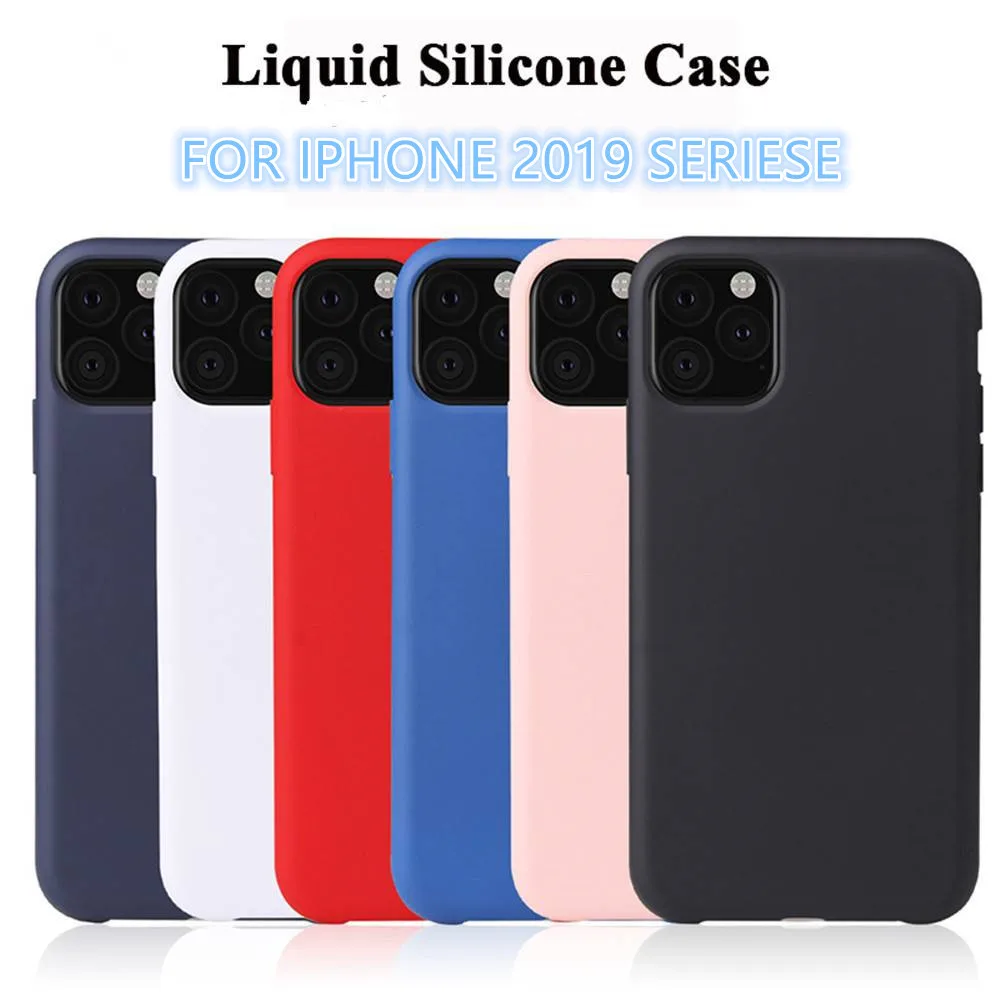Soft Liquid Silicone Case For iPhone 11 Pro 2019 XR Ultra Thin Slim On X 10 XS MAX Back Cover Coque Phone Bumper |