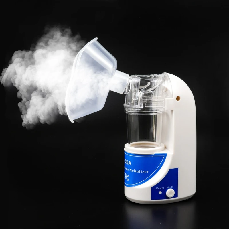 Home Ultrasonic Nebulizer Portable Inhaler Medical Atomizer Respirator Humidifier Silent Children Adult Asthma Nebulizer Eu Plug