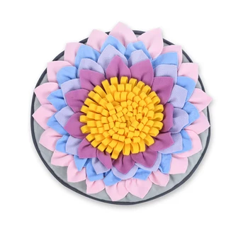 

Pet Snuffle Mat Interactive Toys Nosework Foraging Skill Playing Round Training Dog Cat Washable Slow Feeding Stress Release