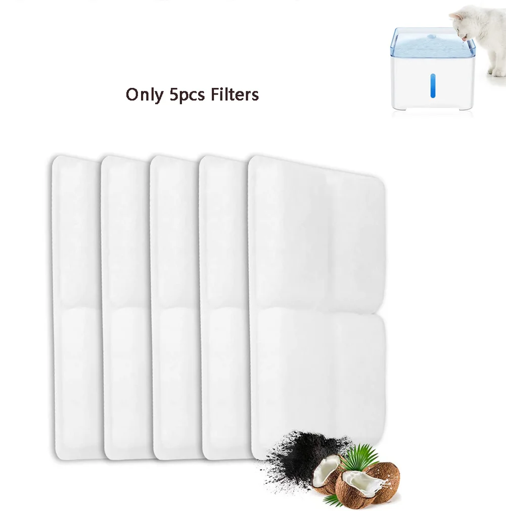 Buy WATER-FOUNTAIN-FILTERS Coconut-Activated-Carbon Cat with Suitable-For 2L 5-Pack aVjnAzk0n