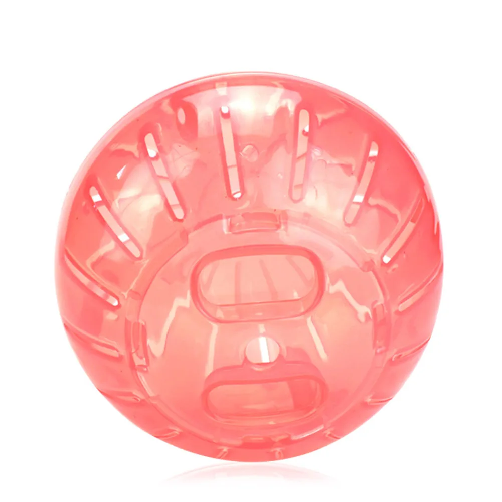 Red 10cm Мячик для хомяка для домашних животных грызунов Мыши Крысы Беговая игрушка пластиковый бегущий мяч для маленьких домашних животных SLC88 - Цвет: Red 10cm