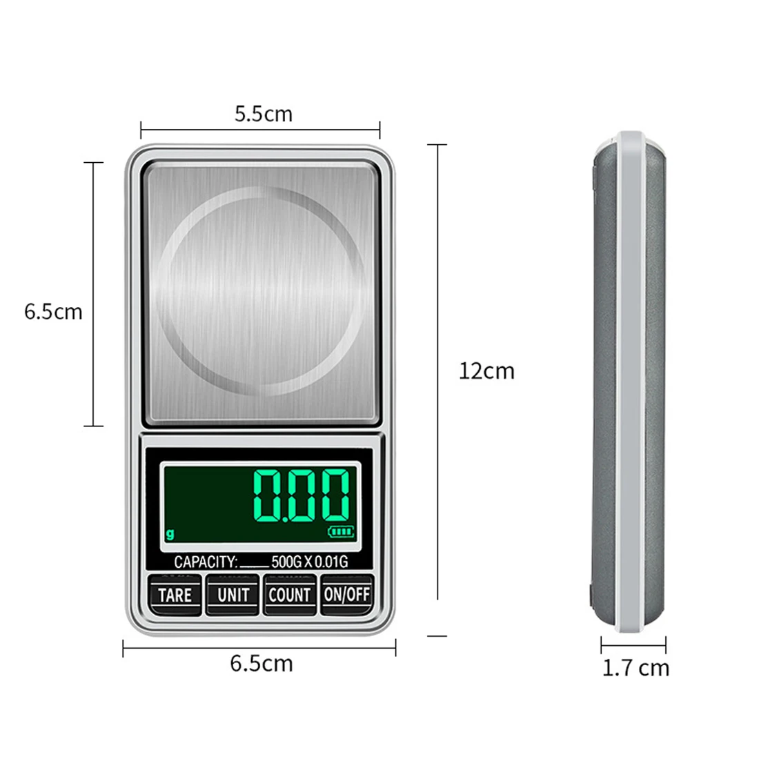 Мини-точность Карманный цифровые весы 100/200/300/400/500g 0,01g для золото серебро ювелирные изделия баланс веса грамм электронные весы