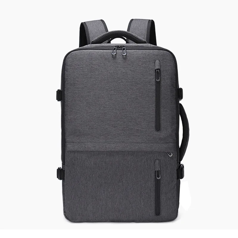 Расширяемый большой дорожный рюкзак для мужчин, походный USB рюкзак для ноутбука, Мужской Женский багаж, дорожная сумка, рюкзак, школьная сумка для альпинизма - Цвет: Серый цвет