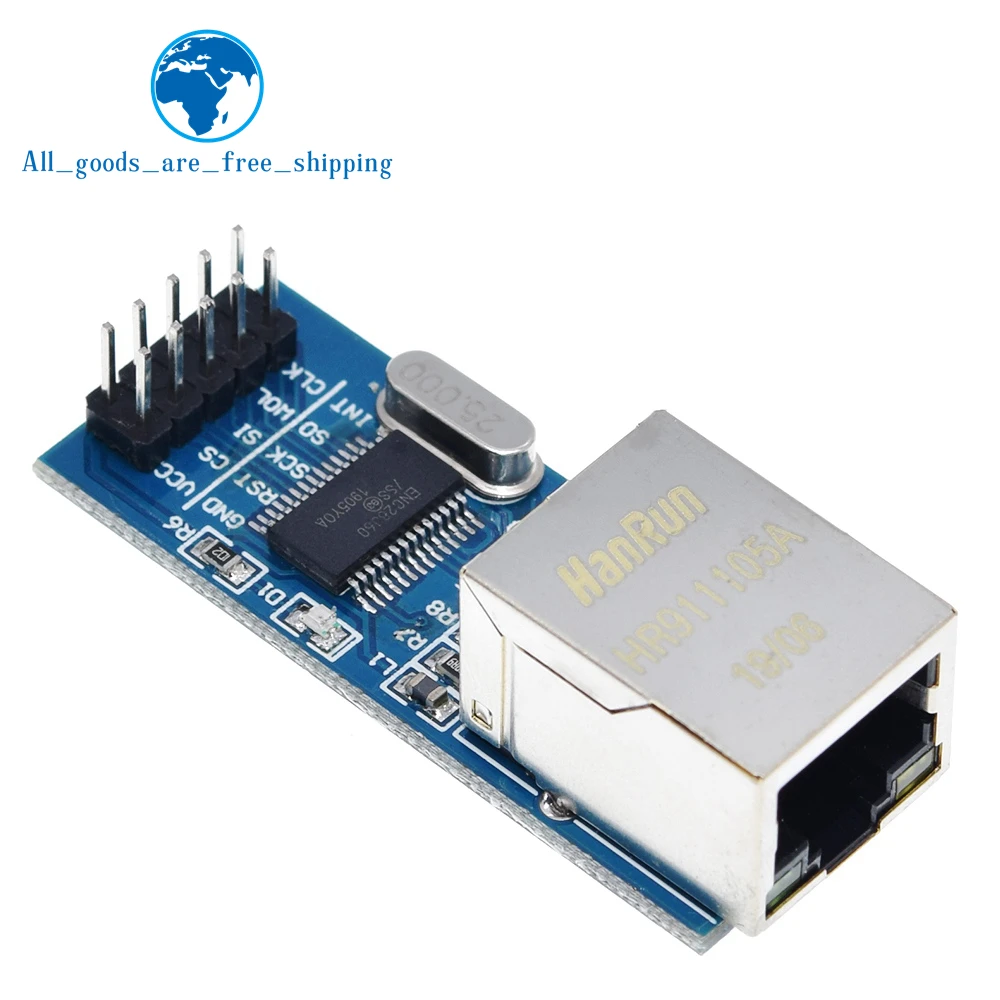 Сетевой модуль ENC28J60 с интерфейсом SPI Ethernet (мини-версия) для arduino | Инструменты