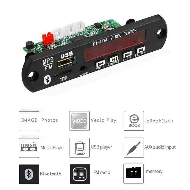 MP3/MP4/MP5 Bluetooth Audio&Video Player Module Kit -A 