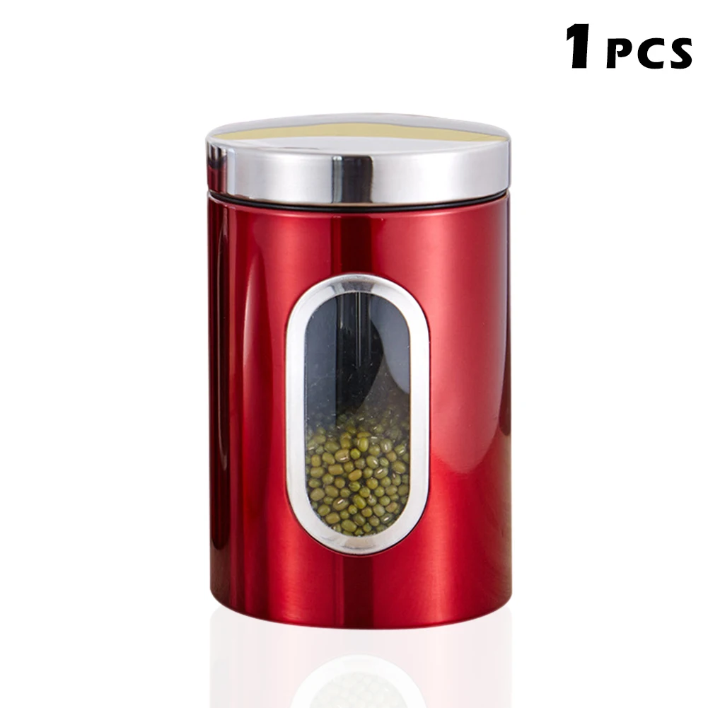1pcs Новинка; 1/3 шт. чай кофе сахар контейнеры для хранения банок горшки Кухня Контейнер банки NE - Цвет: 1pcs