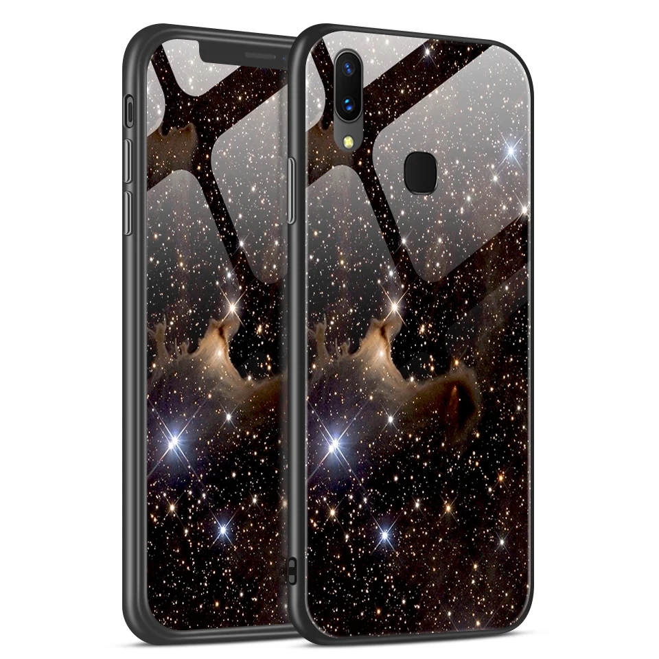 W368 Крышка для Vivo X21i TPU модная жесткая Защитная крышка для телефона для Vivo X21 X21UD роскошный мягкий край ударопрочный корпус из закаленного стекла - Цвет: W368