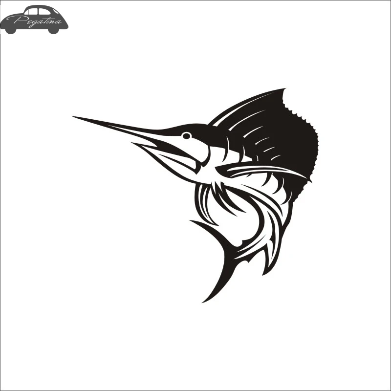 Pegatina Sailfish Fish Dorado Car Decal Swordfish Posters Boat Decals Decor Mural Wall Sticker Angling Hooks Shop Vinyl
