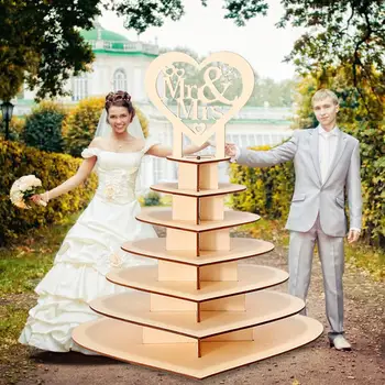 

Wooden Plywood Personalised Chocolate Frame Dessert Stand Birthday Economic Desktop Chocolate Display Stand Home Environmental