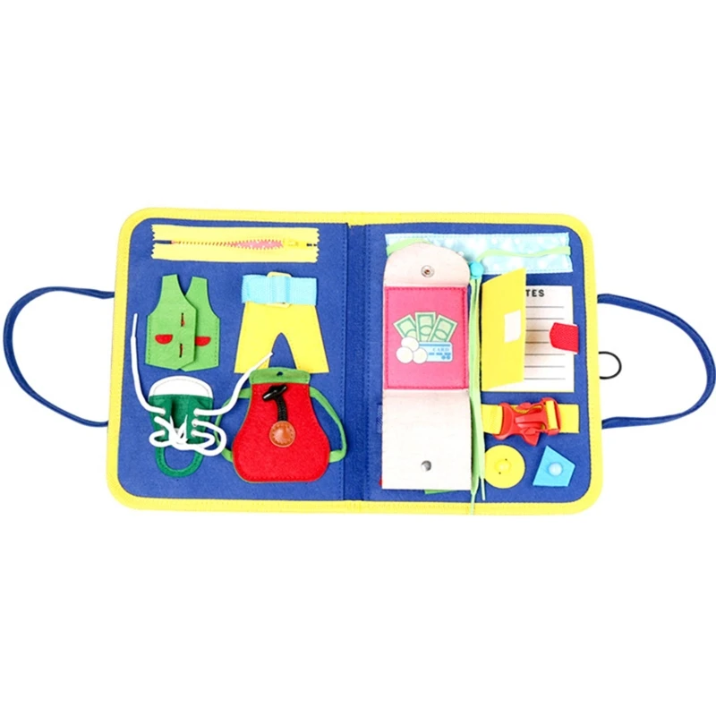

Toddler Busy Board 14 in 1 Learn to Dress Montessori Activity Baby Education Toy