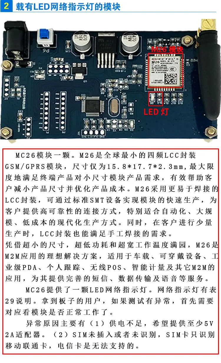 STM32 макетная плата M26 GSM GPRS связь беспроводной модуль короткие сообщения телефон DTU/данные/MQTT протокол