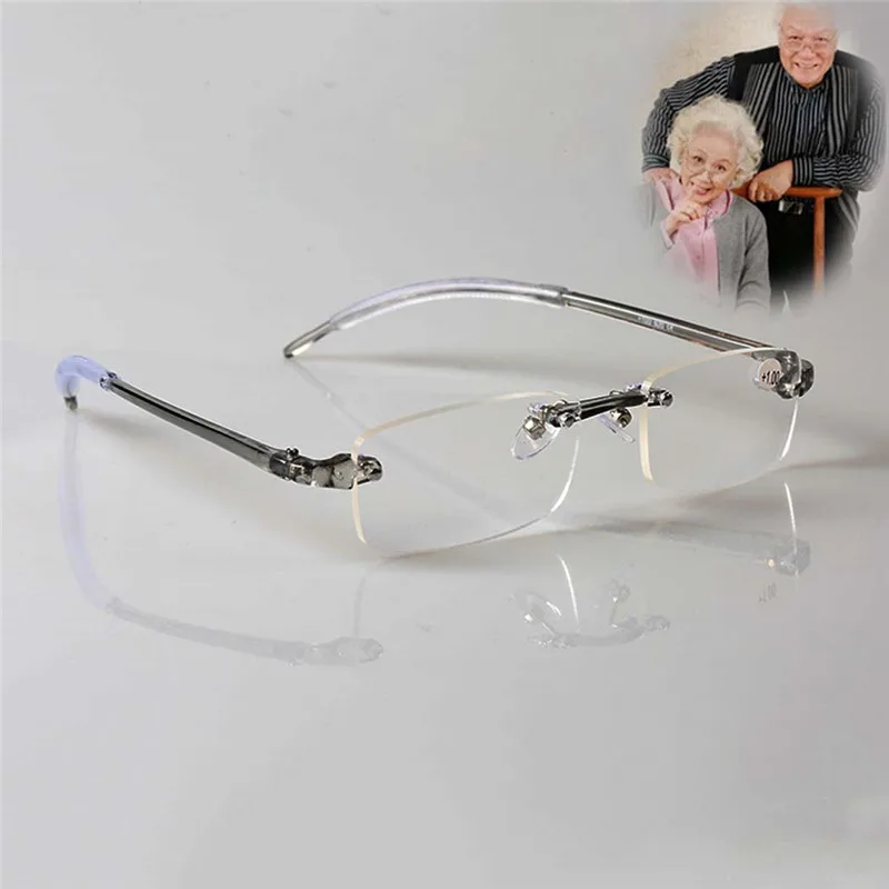 Очки для чтения прозрачные без оправы 50 75 125 175 225 100 400 R002|eyewear reading|glasses teeglasses suit |