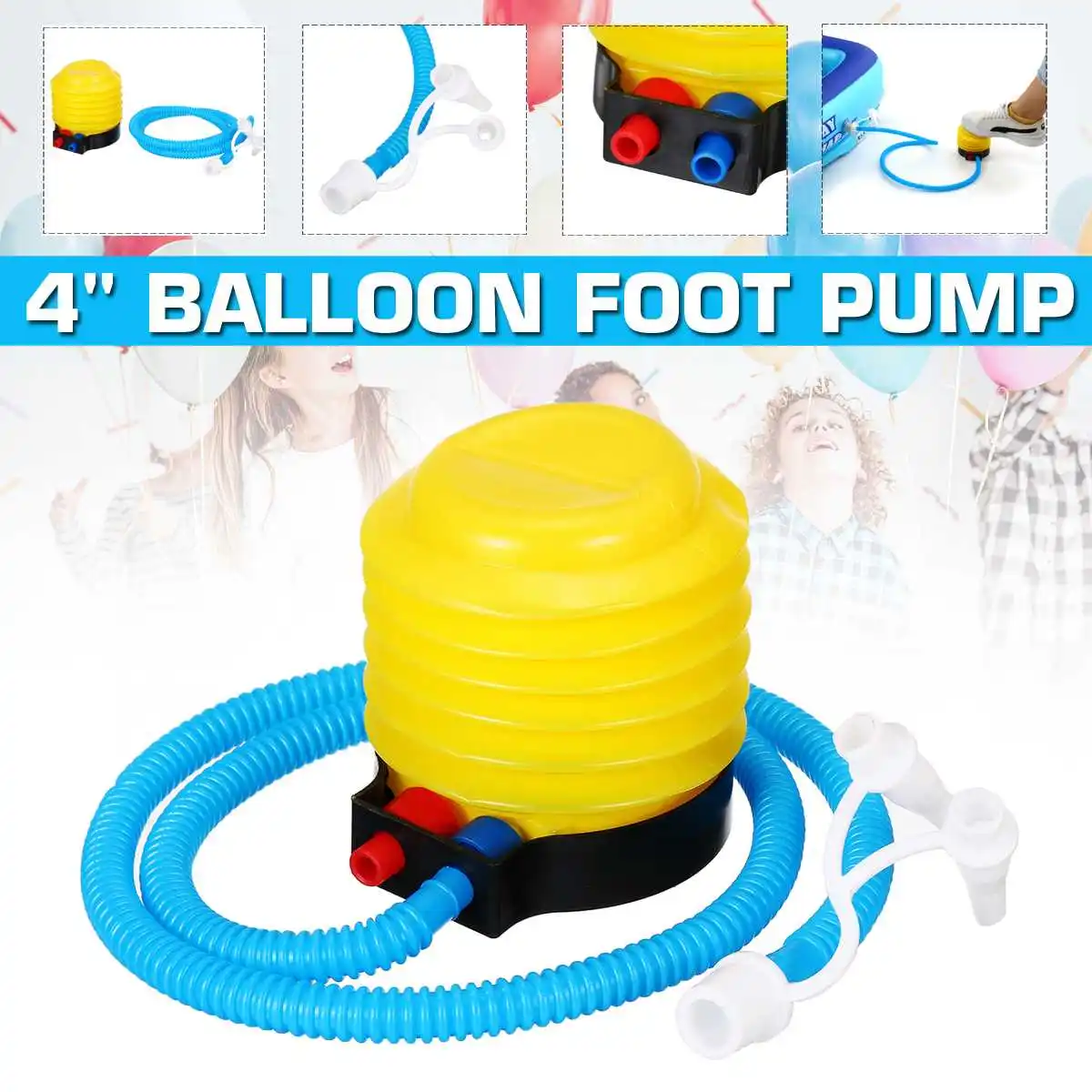 pools exercise balls etc. Foot/manual pump for inflatable air beds toys 