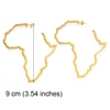 7CM/9CM Outline Africa Map Big Earrings Exaggerate Earring African Jewelry Traditional Ethnic Hyperbole Earrings #201121 4