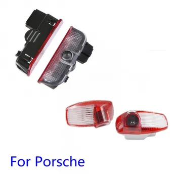 

2X Led Car Door Welcome Light Projector Logo Light For Porsche Cayman Macan Boxster 911 2013 2014 2015 2016 2017 2018 2005-2011