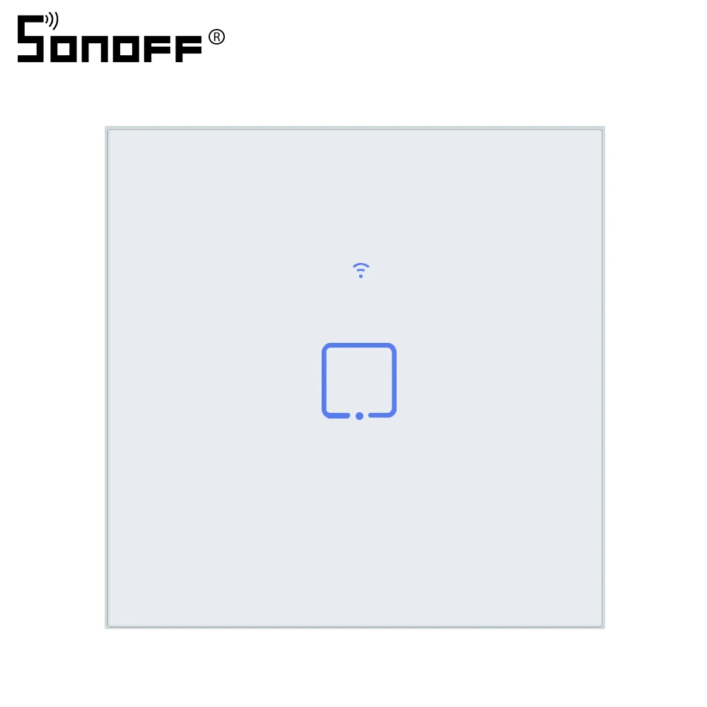 Новинка TX SONOFF T0 ЕС/Великобритания/США 1/2/3 настенный выключатель света интеллектуальная беспроводная(Wi-Fi) Панель Беспроводной сенсорный контроллер с ПДУ для светодиодной ленты/Ewelink/Голосовое управление Управление Google Home - Комплект: T0 EU 1C