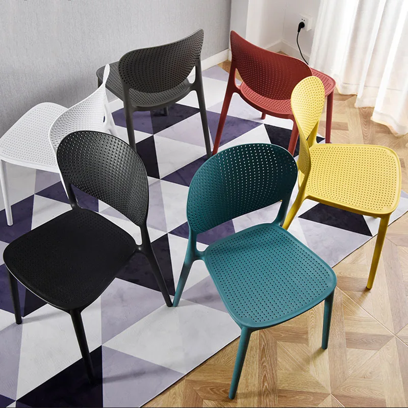 Nordic INS PP Plastic Dining Chair Restaurant Office Meeting Computer Chair Family Kitchen Learning Leisure Cafe Plastic Chair