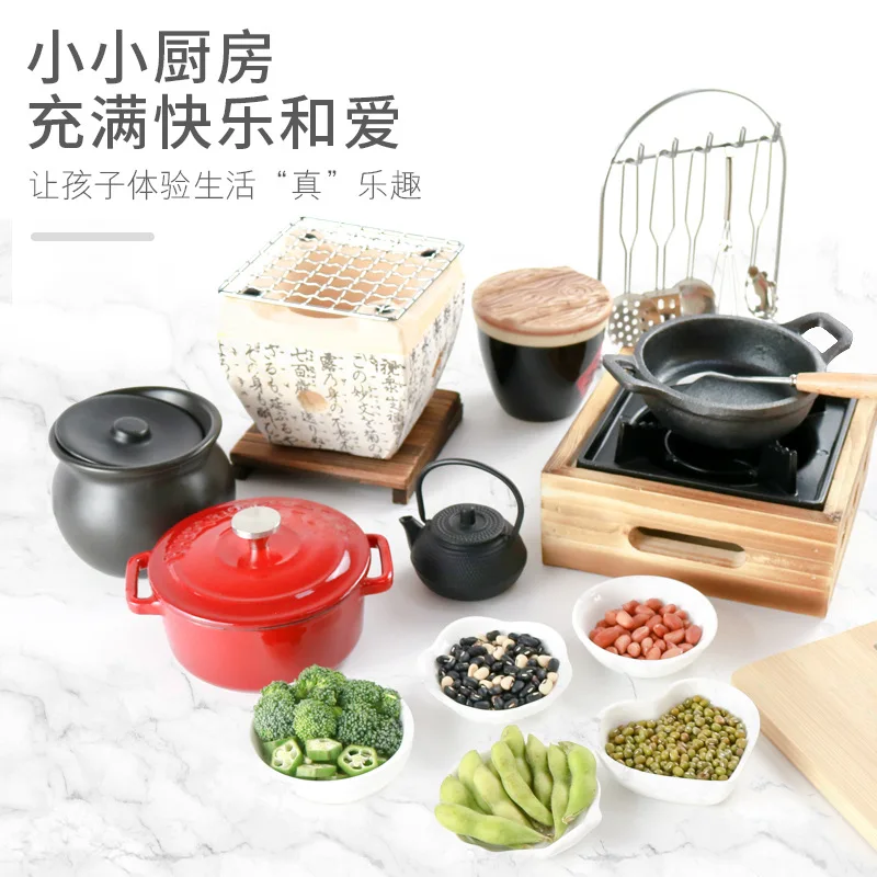  Mini Kitchen Cooking Really Cook Set Douyin Celebrity Style Japan Candy Toy Cooking Toy CoYer Table - 4000267232051