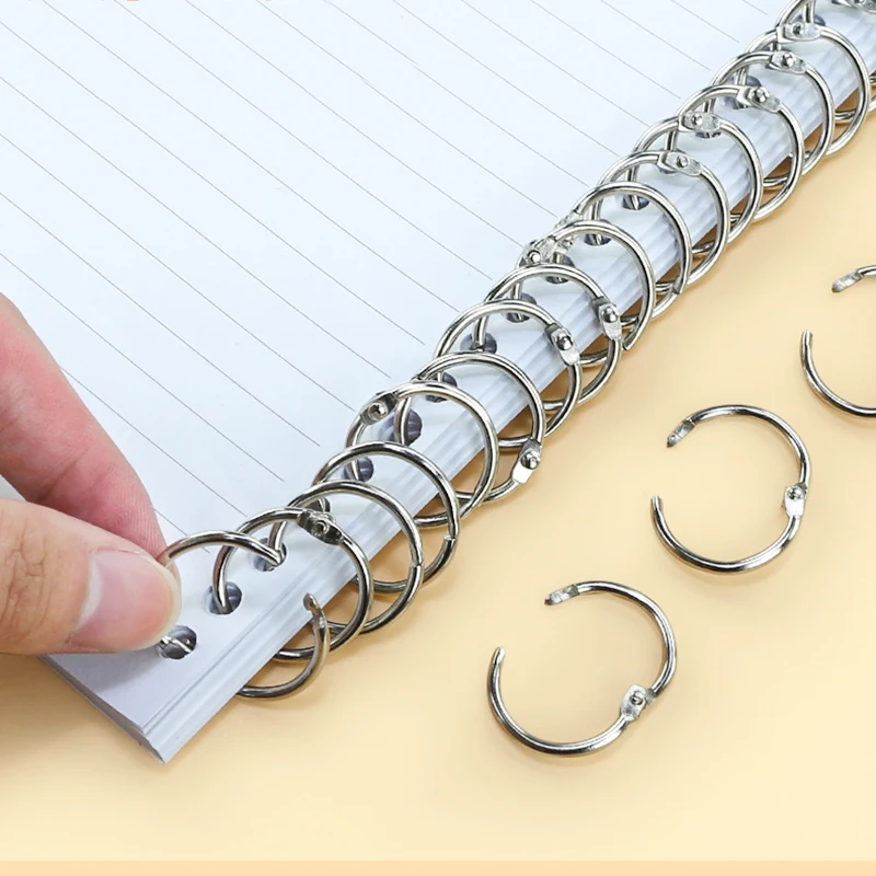 3 Pcs Loose ring Keychain Stainless steel ring Notebook loose-leaf ring Multi-functional steel ring 20/30/25/68/82/45/55/38mm