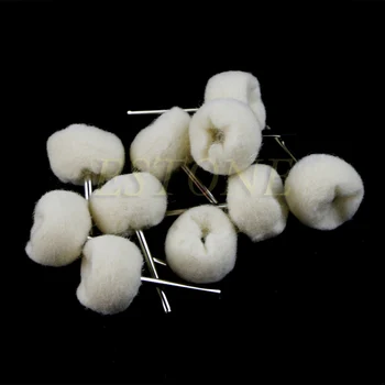

10Pcs 20mm Fine Wool Polishing Buffing Wheels Accessories or Rotary Toolf 634D
