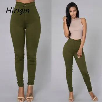 

2020 hot sell female pencil pants sexy solid bodycond pants Elastic High Waist Leggings plus size office women trousers pants