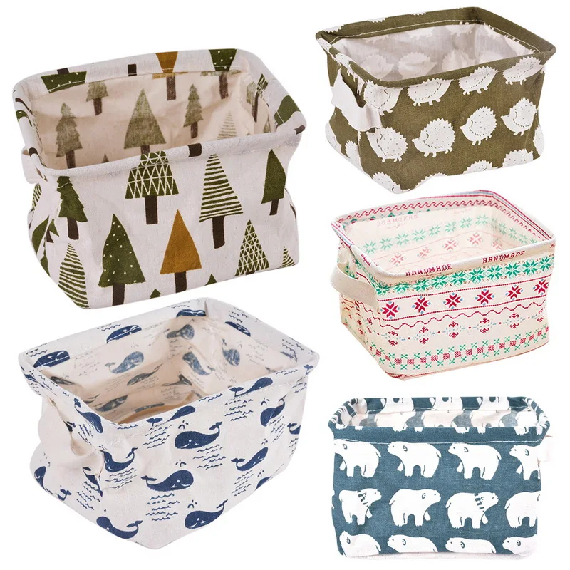

Cloth Household Foldable Storage Boxes Underwear Socks Storage Basket Linen Toy Box Makeup Organizer Wardrobe Accessories