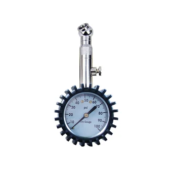 

Precision Pointer-style Tire Pressure Gauge With Short Pressure Measuring Valve And Silicone Protective Sleeve For Car Tire