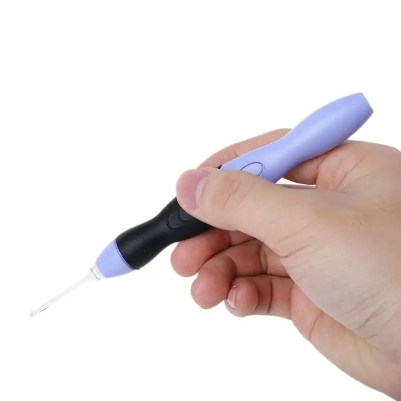 9 in 1 Weave Tool Kit USB LED Light Up Crochet Knitting Needles Set DIY Sewing